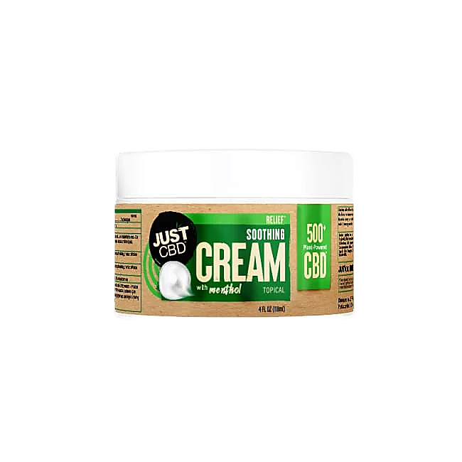 JustCBD CBD Relief Soothing Cream with Menthol 500mg | 1000mg - Image 3
