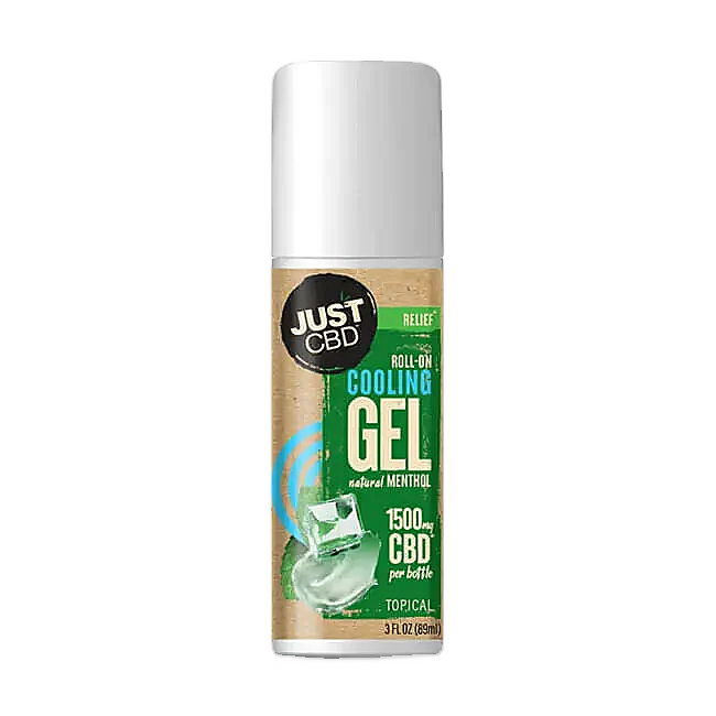 JustCBD CBD Cooling Gel Roll-On Natural Menthol 350mg | 1500mg