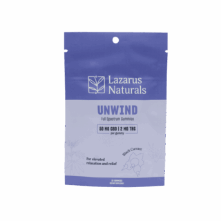 Lazarus Naturals Unwind CBD THC Gummies 10CT