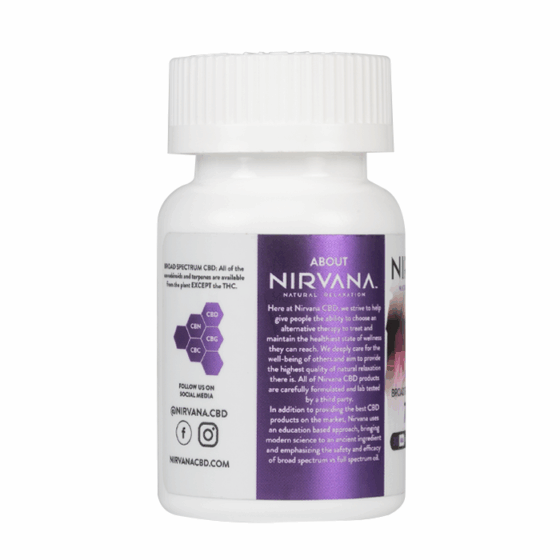 Nirvana CBD Broad Spectrum CBD + Melatonin Softgels - 750mg - Image 2