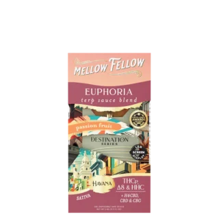 Mellow Fellow’s Euphoria Terp Sauce Vape Passion Fruit Sativa