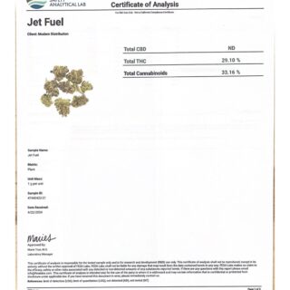 Destino farms flower 3.5 Sun Grown - Jet Fuel Gelato (Hybrid)