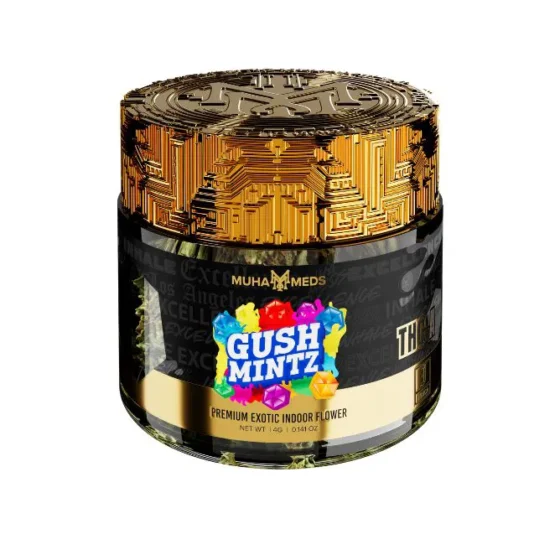 Muha Meds Premium THCa Flower Jar 4g Gush Mintz