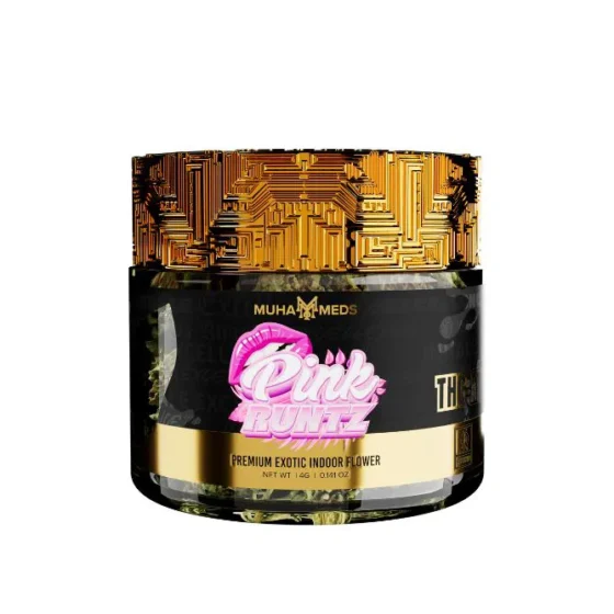 Muha Meds Premium THCa Flower Jar 4g Pink Runtz