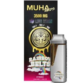 Muha Meds THCP Live Resin Disposable 3.5g Rainbow Belts