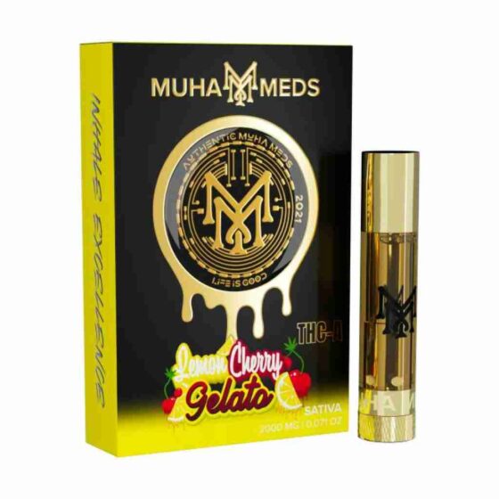 Muha Meds THCa Cartridge 2g lemon cherry gelato
