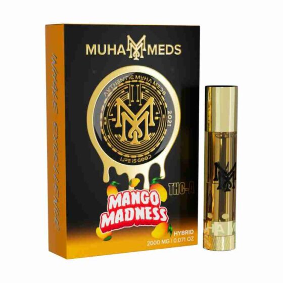 Muha Meds THCa Cartridge 2g mango madness