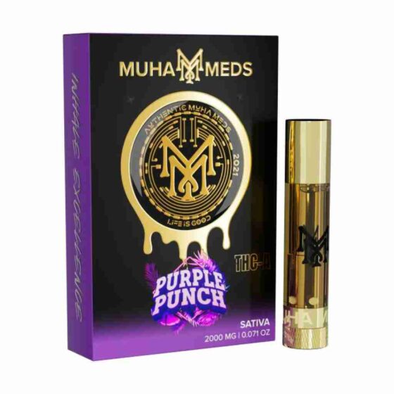 Muha Meds THCa Cartridge 2g purple punch