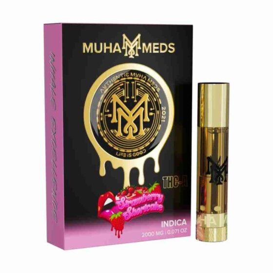 Muha Meds THCa Cartridge 2g strawberry shortcake