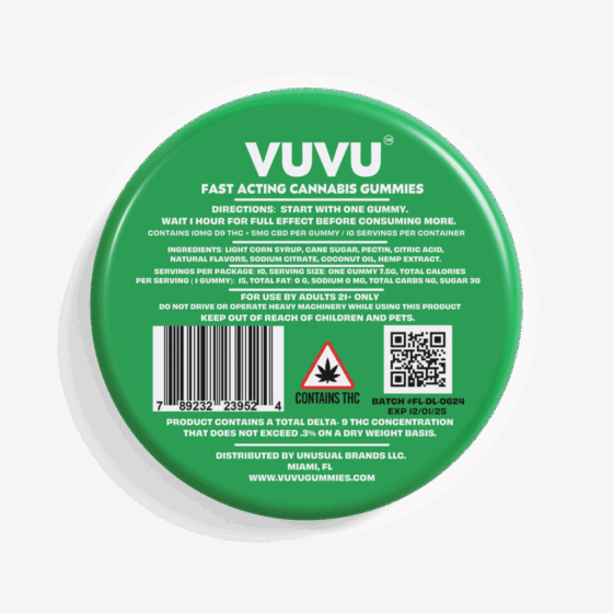 VUVU Cannabis Infused Gummies 100mg - Image 2