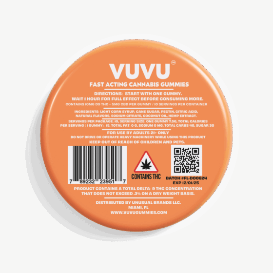 VUVU Cannabis Infused Gummies 100mg - Image 4