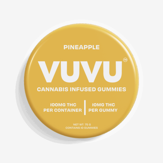 VUVU Cannabis Infused Gummies 100mg Pineapple