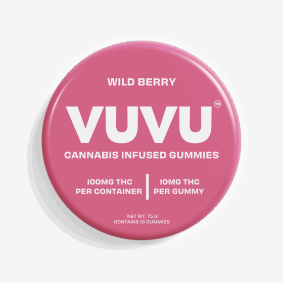 VUVU Cannabis Infused Gummies 100mg Wild Berry