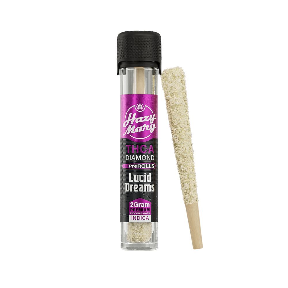 HAZY MARY 2G THC-A Diamond Coated Pre-Rolls - Image 2
