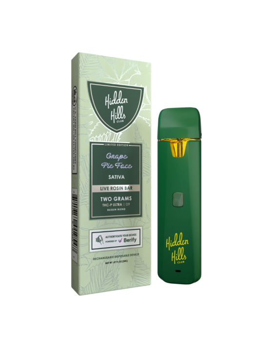 Hidden Hills 2G Live Rosin Bar Disposable Bussin Blend