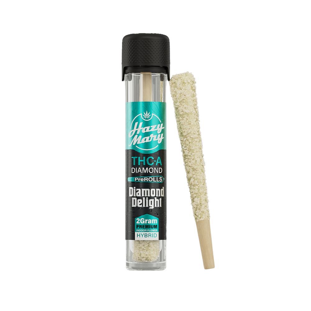 HAZY MARY 2G THC-A Diamond Coated Pre-Rolls - Image 5