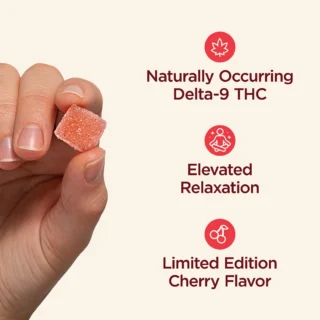 CBDistillery  Very Cherry Full Spectrum THC + CBD Gummies  Cherry – 30 Count