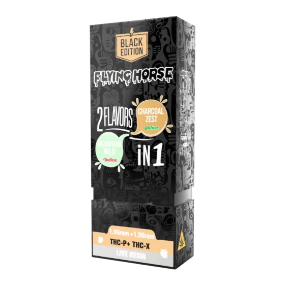 Flying Horse Black Edition 2in1 Disposable Charcoal Zest Mountain Wild 3.8