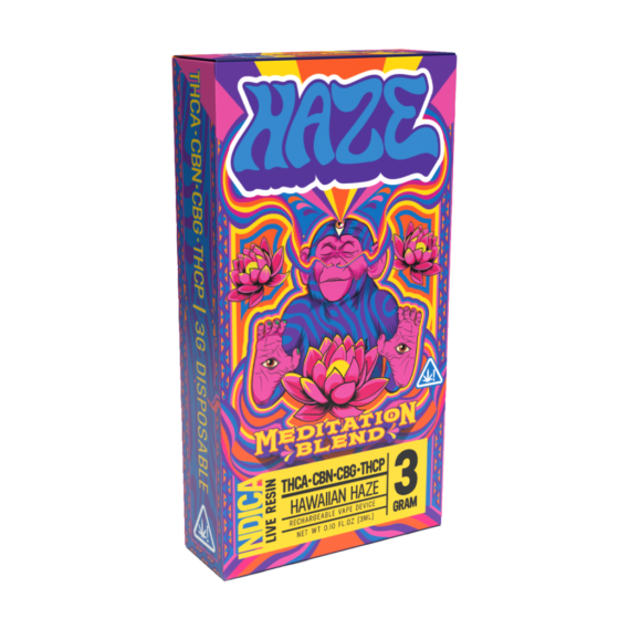 Haze Meditation Blend THCA + CBN + CBG + THCP Live Resin HAWAIIAN HAZE - 3 Grams