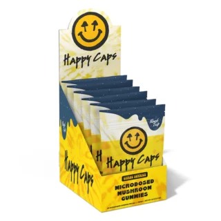 Happy Caps MICRODOSED Mushrooms Gummies - Citrus Sunrise By Road Trip