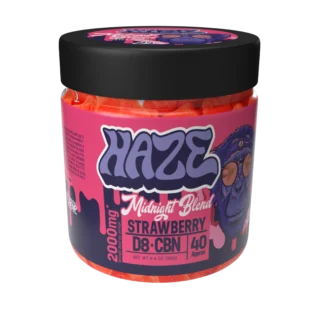Haze Midnight Blend Gummies Strawberry – Indica 2000mg