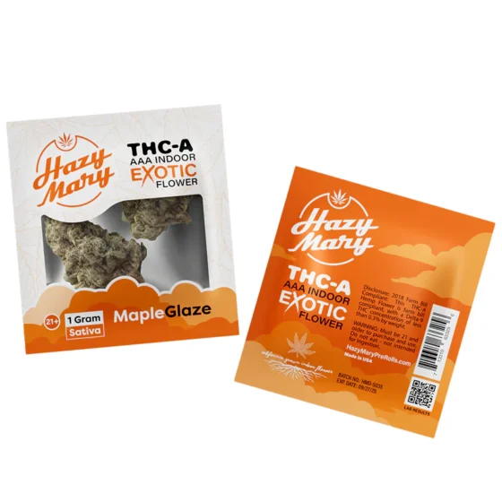 Hazy Mary Exotic THC-A AAA Indoor Flower Maple Glaze