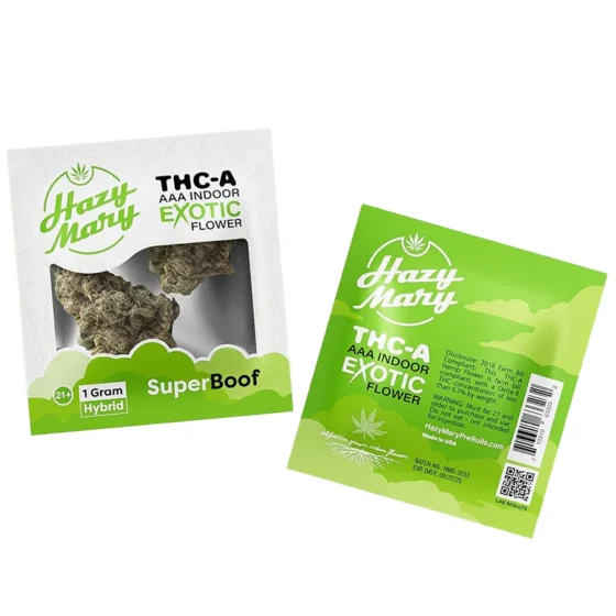 Hazy Mary Exotic THC-A AAA Indoor Flower Super Boof
