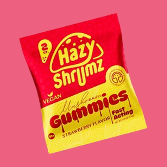 Hazy Shrums Mushroom Gummies Mixed Flavors (2pk) - Image 4