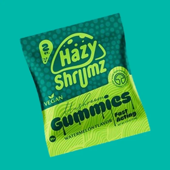 Hazy Shrums Mushroom Gummies Mixed Flavors (2pk) - Image 5