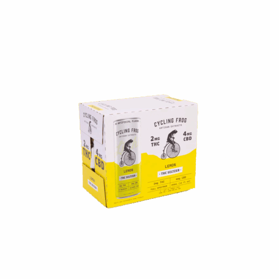 Cycling Frog THC Seltzer 2mg Thc - 4mg Cbd
