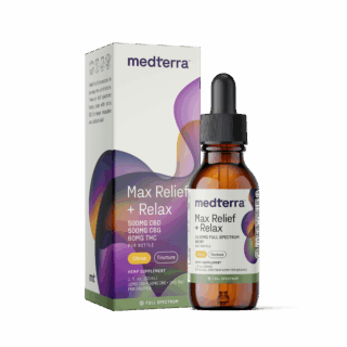 Medterra CBG+CBD Max Relief + Relax Oil Tincture