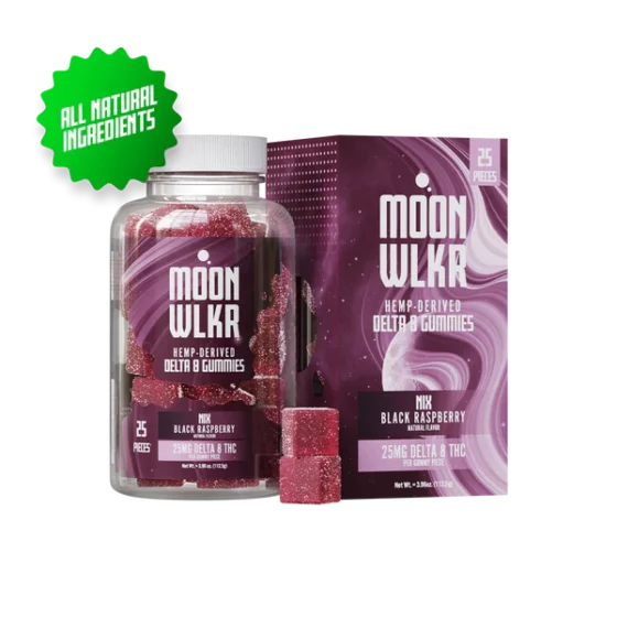 Moonwlkr Hemp-Derived 25mg Delta-8 THC Gummies