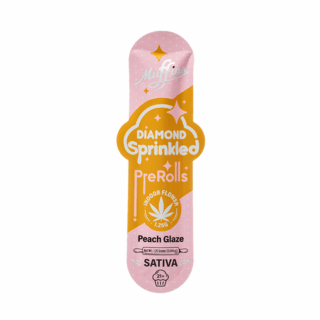 Muffins Diamond Sprinkled Prerolls 1.25G Peach Glaze