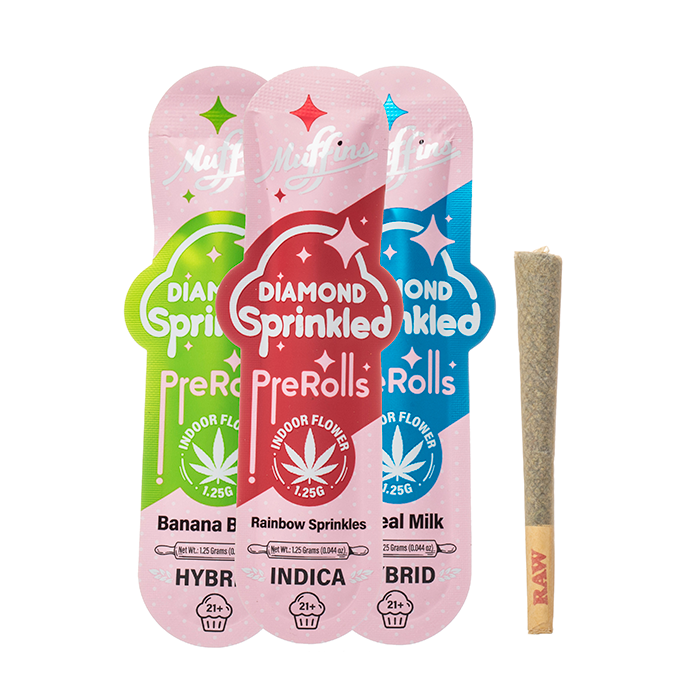 Muffins Diamond Sprinkled Prerolls 1.25G