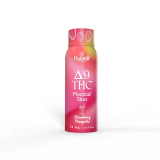 NuLeaf D9 THC Mocktail Shots 10mg Strawberry Margarita
