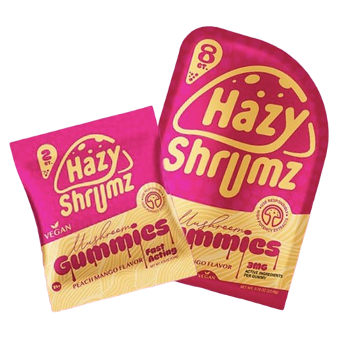 Hazy Shrumz Vegan Mushroom Gummies 8CT