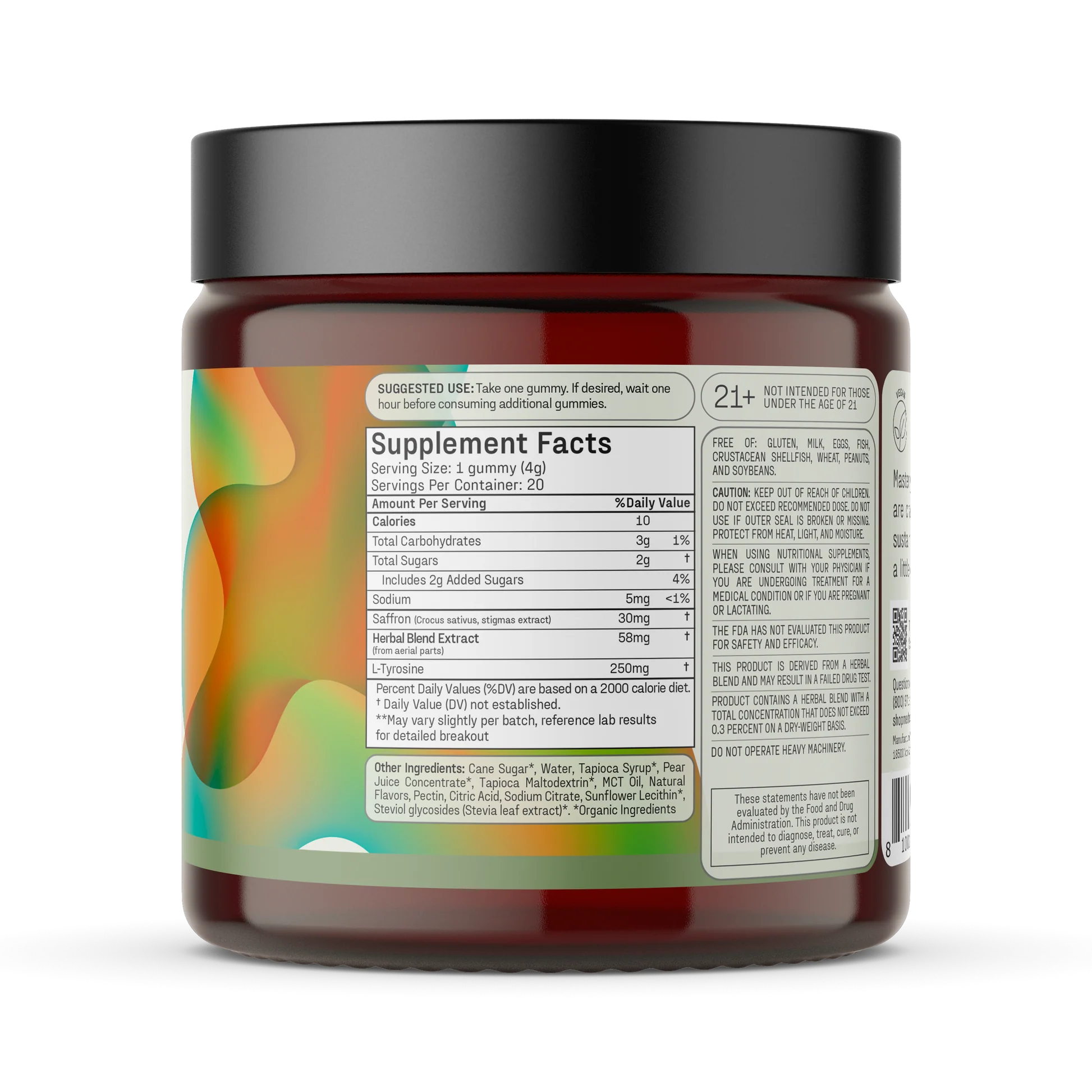 Medterra Mood Boosting Gummies 58mg Full Spectrum Blend Strawberry Citrus