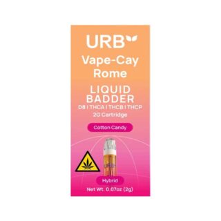 Urb THCA Liquid Badder Vape Cartridge 2g - Cotton Candy