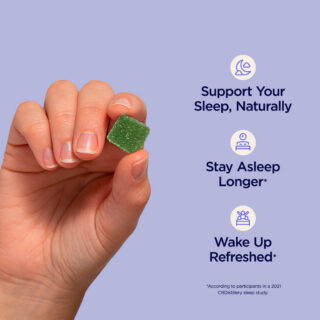 CBDistillery  shhh Distilled Broad Spectrum CBD + Melatonin Sleep Gummies  Wild Berry  30MG – 30 Count