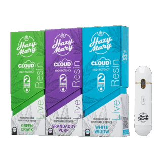 Hazy Mary 2 Grams Live Resin Cloud edition disposable Vape