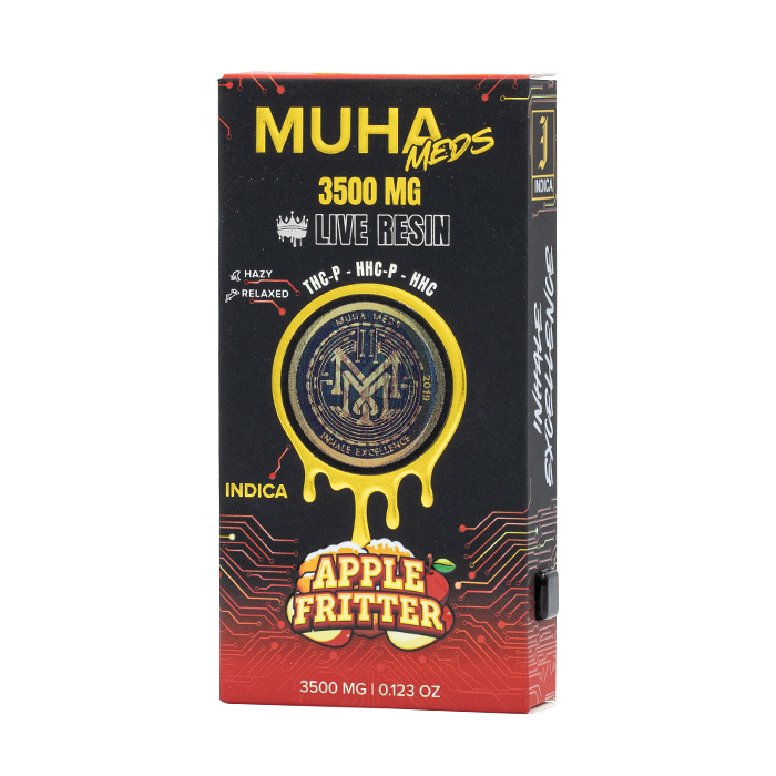 Muha Meds Live Resin Disposable 3.5g Apple Fritter 3500MG THCP HHCP HHC