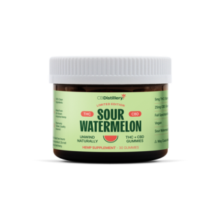 CBDistillery 5mg THC 25mg CBD Gummies Sour Watermelon