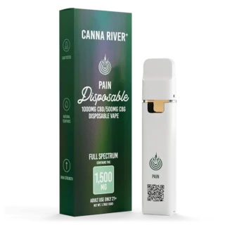 Canna River Full Spectrum THC CBD / CBG Pain Disposable Vape 2 Grams