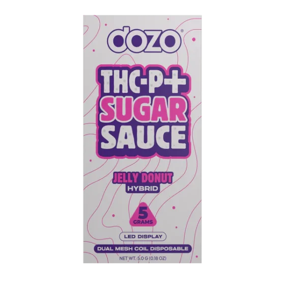 Dozo THC-P + Sugar Sause 5G Disposable Vape Jelly Donut