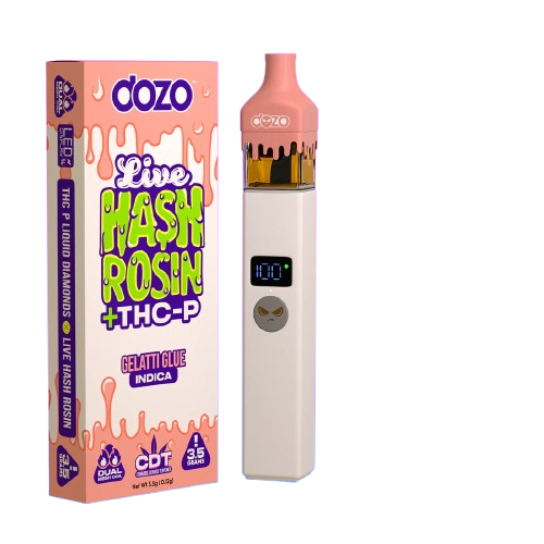 Dozo_Live_Hash_Rosin_THC-P_3.5g_Disposable_Vape_Gellati_Glue
