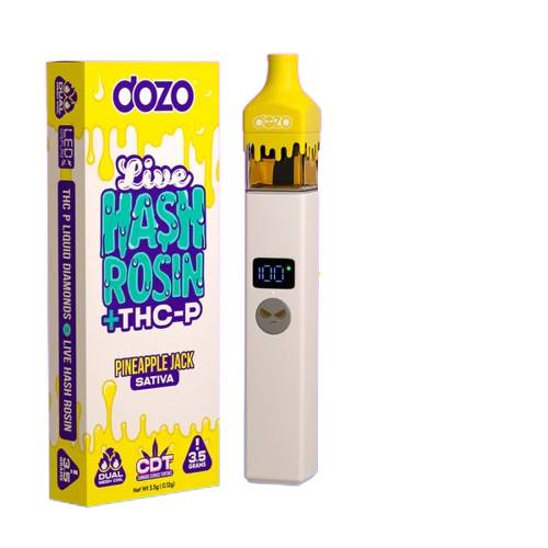 Dozo_Live_Hash_Rosin_THC-P_3.5g_Disposable_Vape_Pineapple