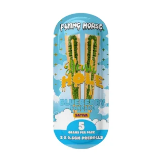 Flying Horse Hash Hole Pre-Rolls THCA Blueberry Pancake - 5 Grams | 2 Count