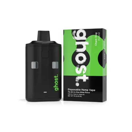 Ghost Slide Piece 7G THC Vape – Chem Dog Hybrid Blend with THCa, THCp, and Delta 10 for Balanced Effects