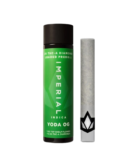 Imperial Yoda OG THCA Loaded Preroll 2g | Indica Potency
