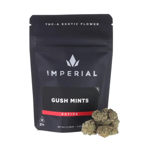 Imperial Zaza – Gush Mints THCA Exotic Flower (3.5g) – Indoor Sativa